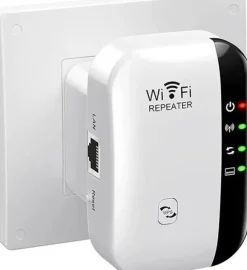 Access Point Aptel REPEATER Wzmacniacz Sygnału WLAN 2,4GHz sieciowy + kabel biały AK339
