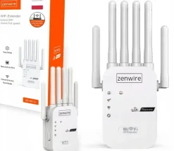 Access Point Zenwire Mocny Wzmacniacz Sygnału Zasięgu Sieci Wifi 5G Repeater Zewnętrzny Extender Zenwire WD-R611U 300 Mb/s