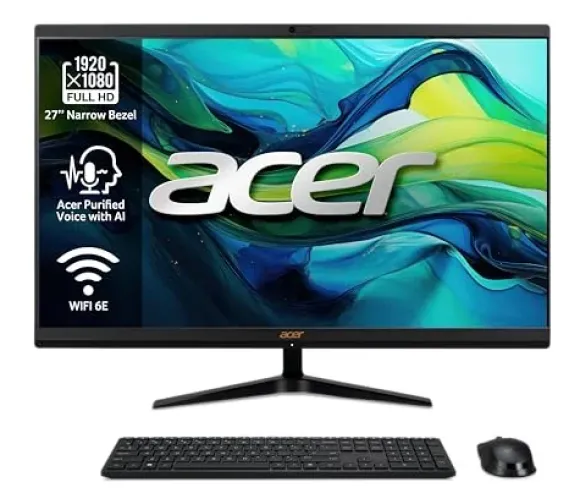 Acer Aspire C27-1800 - Komputer stacjonarny All-in-One 27" FHD LED LCD (Intel Core i5-12450H, 16 GB DDR4, 1024 GB SSD, Wireless Keyboard/Wireless Mouse) - Windows 11 Home DQ.BM3EB.009