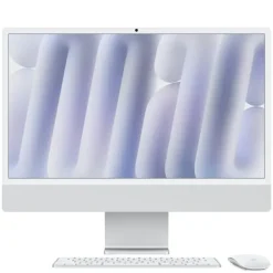 Apple iMac Apple M M4 59,7 cm (23.5") 4480 x 2520 px All-in-One PC 16 GB 256 GB SSD macOS Sequoia Wi-Fi 6E (802.11ax) Srebrny MWUC3D/A