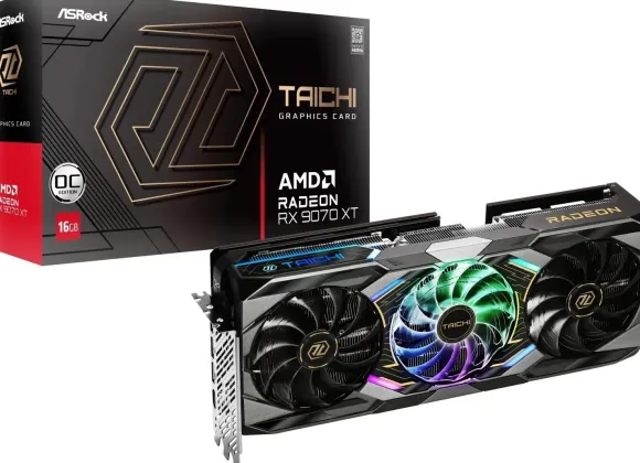 ASRock Radeon RX 9070 XT Taichi OC 16GB GDDR6 RX9070XT TC 16GO 90-GA5HZZ-00UANF