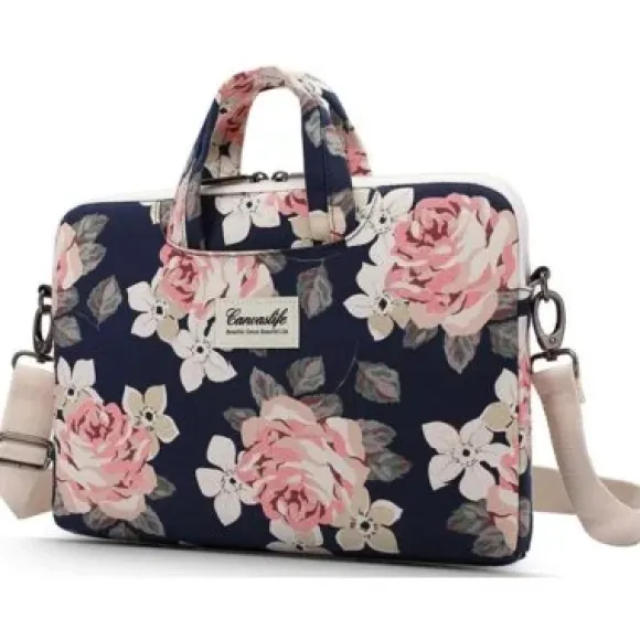 CANVASLIFE TORBA CANVASLIFE BRIEFCASE MACBOOK PRO 15 NAVY ROSE 11083
