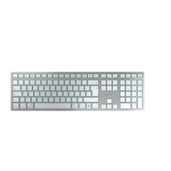 CHERRY KW 9100 SLIM FOR MAC klawiatura USB + Bluetooth QWERTZ Niemiecki Srebrny JK-9110DE-1