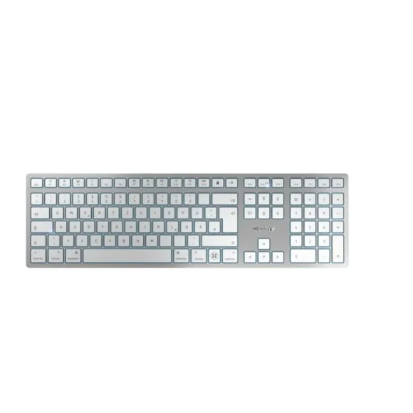 CHERRY KW 9100 SLIM FOR MAC klawiatura USB + Bluetooth QWERTZ Niemiecki Srebrny JK-9110DE-1