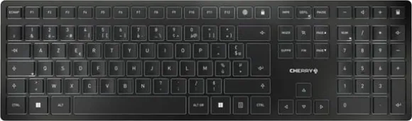 CHERRY KW 9100 SLIM klawiatura RF Wireless + Bluetooth AZERTY Francuski Czarny