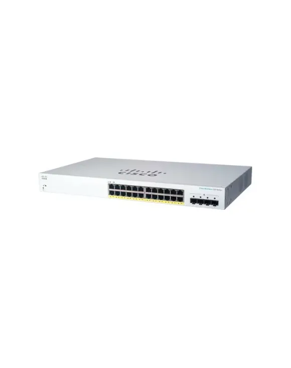 Cisco switch CBS220-24P-4G, 24xGbE RJ45, 4xSFP, PoE+, 195W (CBS22024P4GEURF)