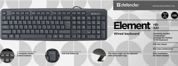 Defender Element HB-520 Czarna