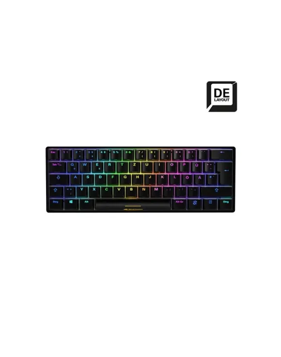 D-E layout - Sharkoon SKILLER SGK50 S4, gaming keyboard Kolor: CZARNY, Kailh Brown