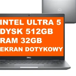 Dell Latitude 5350 2w1 / LAT0172850-R0025524-SA / Ultra 5 / 32GB / 512GB / Intel Graphics / FHD / W11 Pro / Dotyk / Szary