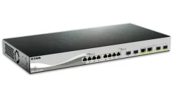 D-Link DXS-1210-12TC/E łącza sieciowe Zarządzany L2 10G Ethernet (100/1000/10000) 1U Czarny, Srebrny DXS-1210-12TC/E