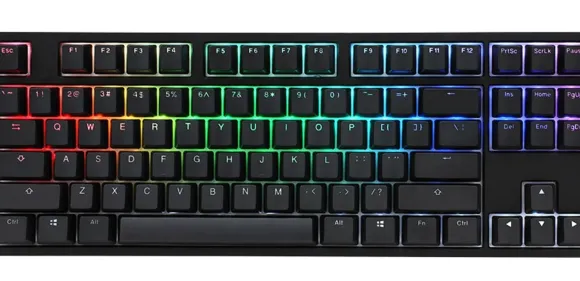 Ducky One 2 TKL PBT, MX-Speed-Silver, RGB LED - czarna Klawiatura Gamingowa DKON1787ST-PDEPDAZT1