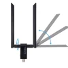Dwuzakresowy Adapter WiFi na USB 3.0 AC-1200Mbps Karta Sieciowa