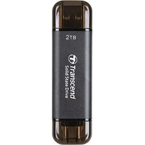 Dysk SSD Transcend ESD310C 2TB USB Type-A/USB Type-C 3D NAND (TS2TESD310C) Zewnętrzny