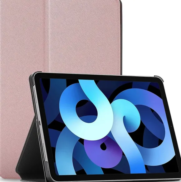 ETUI APPLE IPAD AIR 4 2020 RÓŻOWE SKŁADANE ZAMYKANE Z KLAPKĄ WYTRZYMAŁE