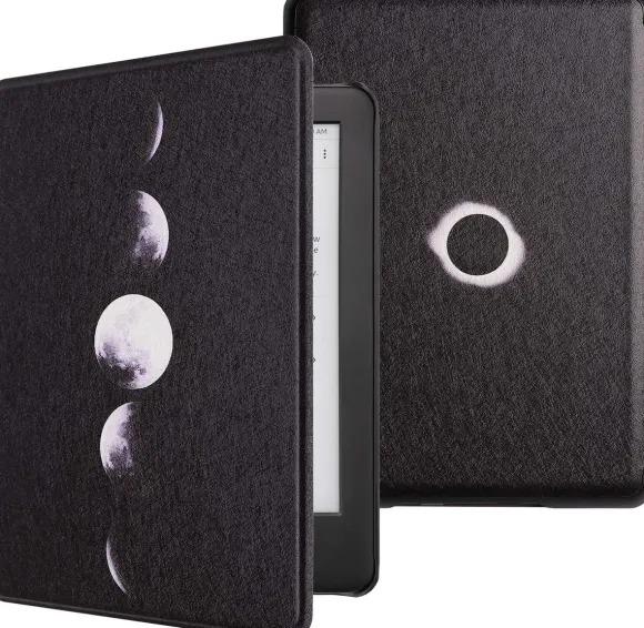 ETUI CASE CZYTNIK KINDLE 10 2019 6' PLASTIKOWY CZARNY FAZY KSIĘŻYCA J9G29R