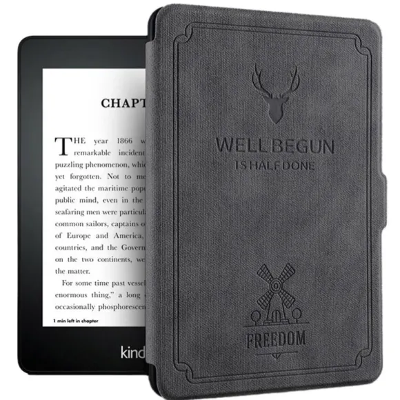 Etui futerał Smart Motto do Kindle Paperwhite 1/2/3 (Szare)
