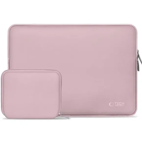 Etui na laptopa TECH-PROTECT Neoslim 13-14 cali Różowy + Torba na akcesoria NEOSLIM LAPTOP 13-14 DUSTY ROSE