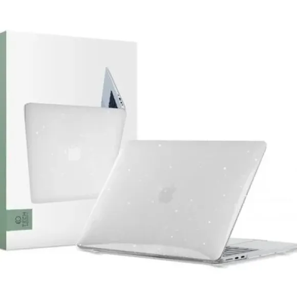 Etui na laptopa TECH-PROTECT Smartshell do Apple Macbook Air 13 2022 Przezroczysty Brokat