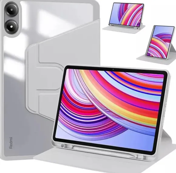 Etui na tablet 4kom.pl Etui Obrotowe CRYSTAL PENCIL do Xiaomi Redmi Pad Pro 12.1 2024 / Poco Pad