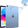 Etui na tablet 4kom.pl Etui SILIKONOWE do Apple iPad 10.9 2022 Gen. 10 / iPad 11 2025 A16 Gen. 11, przezroczyste