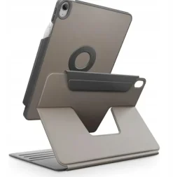 Etui UNIQ Rovus Snapmount Magnetic 360 Rotating Detachable do Apple iPad 10.9" 2022 / 11" 2025 szary
