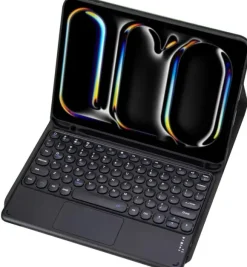 Etui z klawiaturą Bluetooth touchpad do iPad Pro 11 Gen5 Czarne