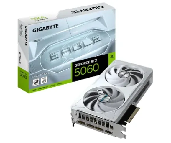 Gigabyte GeForce RTX 5060 Eagle OC Ice 8GB GDDR7 DLSS4 GV-N5060EAGLEOC ICE-8GD