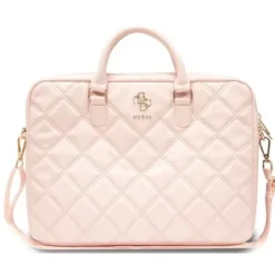 Guess Quilted 4G Computer Bag - Torba na notebooka 15" / 16" (różowy)