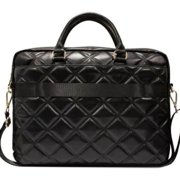 Guess Quilted 4G Computer Bag - Torba na notebooka 15" / 16" (czarny)