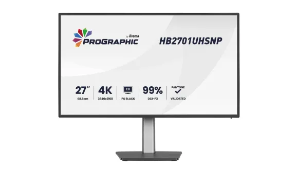 iiyama HB2701 ProGraphic 27" 4K UHD dla projektantów, fotografów i twórców treści HB2701UHSNP-B1