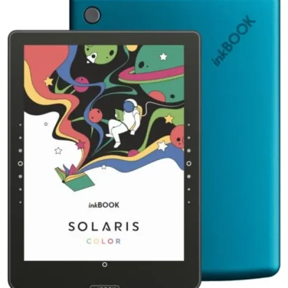 INKBOOK Czytnik e-booków Solaris Color 6", Podświetlany ekran, Wi-Fi Turkusowy