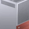 Jonsbo T6 PC Gehäuse, Mini-Tower, Mini-ITX, Tempered Glass, Holz - silber