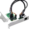 Karta sieciowa Level One Games InLine® Mini-PCIe Gigabit network card, 1x RJ45, half-size, incl. RJ45 module