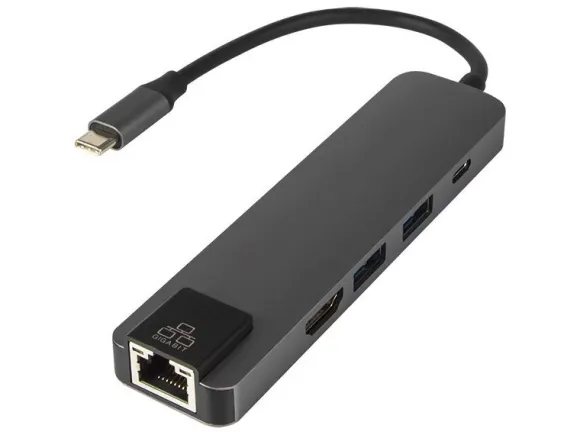 Karta sieciowa USB-C RJ45+HDMI K-03 86-060#