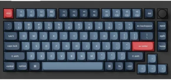 Keychron V1 MAX 75% Brown Switch Black