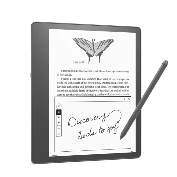 Kindle Scribe 16GB z rysikiem premium + oryginalne etui skórzane Czarne + 1100 ebooków GRATIS!