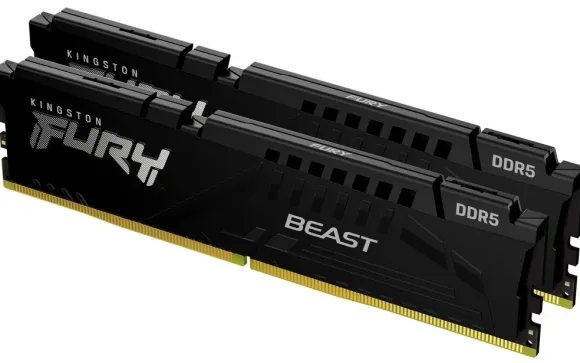 Kingston Fury Beast Black 64GB 2x32GB 5600MHz DDR5 CL36 DIMM KF556C36BBE2K2-64