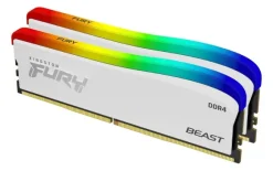 Kingston FURY Beast RGB Biała 32GB [2x16GB 3600MHz DDR4 CL17 DIMM]