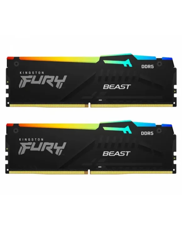 kingston Pamięć DDR5 Fury Beast Bla RGB 32GB2*16GB/6000 CL36 KF560C36BBE2AK2-32