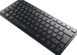 Klawiatura Cherry CHERRY KW 9200 MINI klawiatura Uniwersalne USB + RF Wireless + Bluetooth QWERTY Skandynawia Czarny JK-9250PN-2