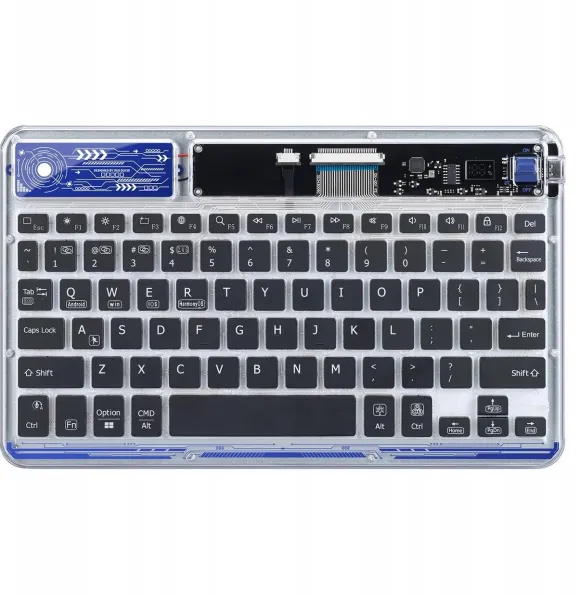 Klawiatura Dux Ducis Keyboard CK Series bezprzewodowa do laptopa / tabletu / telefonu przezroczysta DDS2203