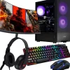 Komputer gamingowy Z MONITOREM Ryzen 5 5500 RX 9070 16GB 32GB /1TB WIN11