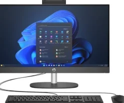 Komputer HP Komputer All-In-One HP ProOne 240 G10 / 998K8ET / Intel i5 / 16GB / 512GB / Iris Xe / FullHD / Win 11 Pro / Czarny