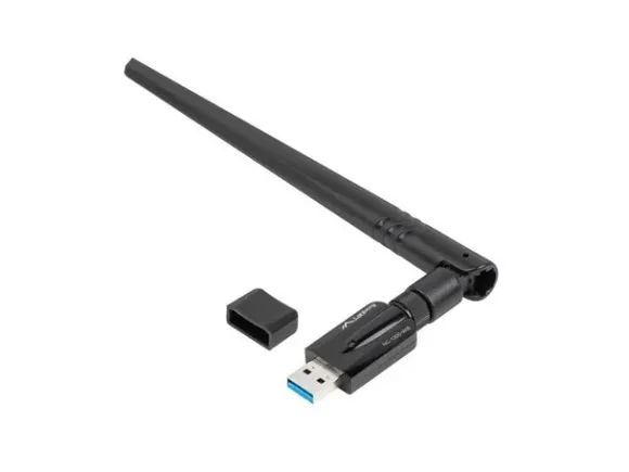 Lanberg bezprzewodowa karta sieciowa WiFi USB 3.0 AC1200 Dual band 1 wewn. +1 zewn. antena NC-1200-WIE