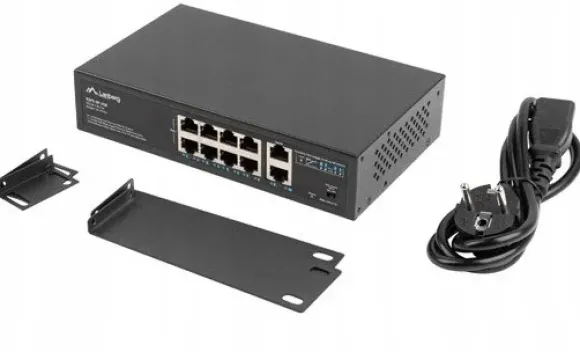Lanberg Switch Rack 10' 19' 8x 100MB Poe 120W + 2x 1GB