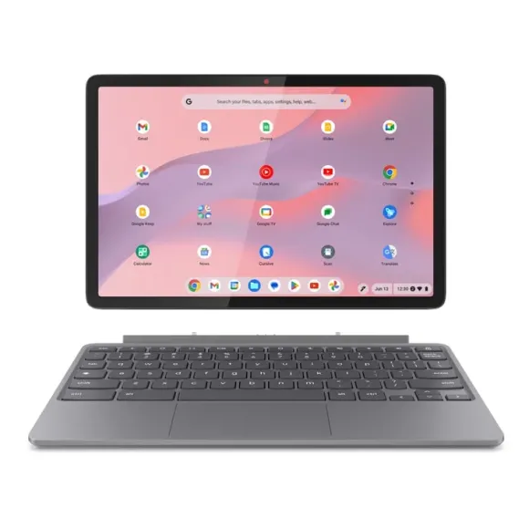Lenovo Chromebook Duet 11M889 MediaTek Kompanio 838 (10.9") Ekran WUXGA 8 GB LPDDR4x-SDRAM 128 GB eMMC Wi-Fi 6 (802.11ax) ChromeOS Niemiecki Szary 83HH000NGE