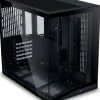 Lian Li O11 Dynamic Mini V2 Flow PC-Gehuse, Mini-Gehuse, ATX, Tempered Glass - inklusive 5x 120-mm-Lfter, schwarz O11DMIV2FX