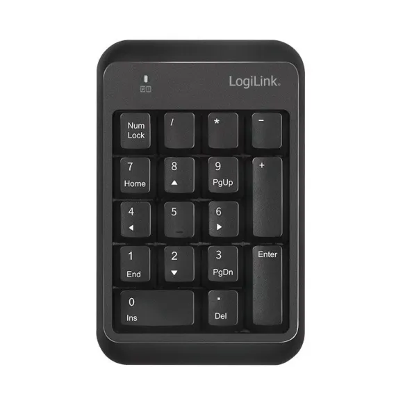 LogiLink Klawiatra numeryczna Bluetooth v5.1 Czarna ID0201