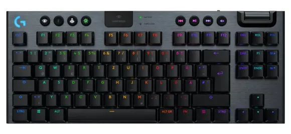 Logitech G G915 X LIGHTSPEED klawiatura Gaming USB + RF Wireless + Bluetooth QWERTZ Niemiecki Czarny