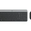 Logitech Slim Wireless Keyboard and Mouse Combo MK470 klawiatura RF Wireless QWERTY Skandynawia Grafitowy 920-009200